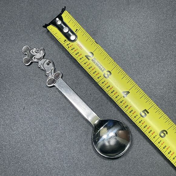 Bonny Walt Disney Prod Mickey Mouse ROUND Spoon 5 5/8" Child Japan Stainless - Picture 4 of 6